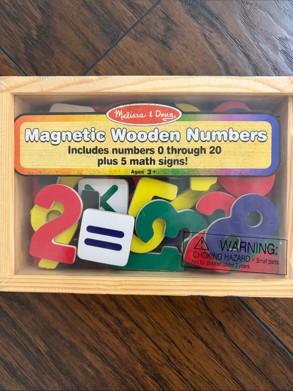 New in Box Melissa & Doug Magnetic Wooden Numbers - Bright Red, Yellow, Green…